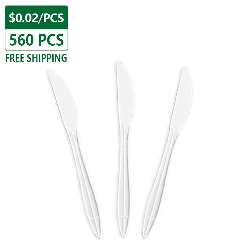 Bulk Disposable Plastic Knives Heavy Duty 560 pcs – Pony Packaging