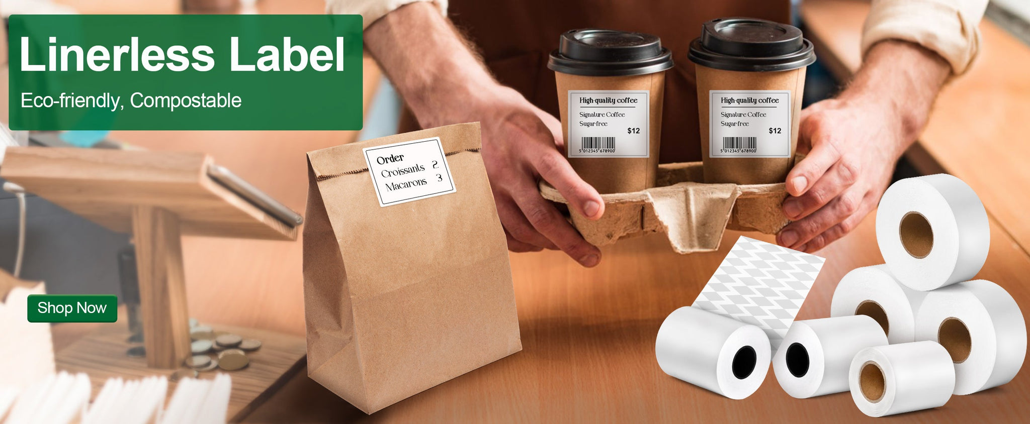 Sticky Thermal Paper Rolls