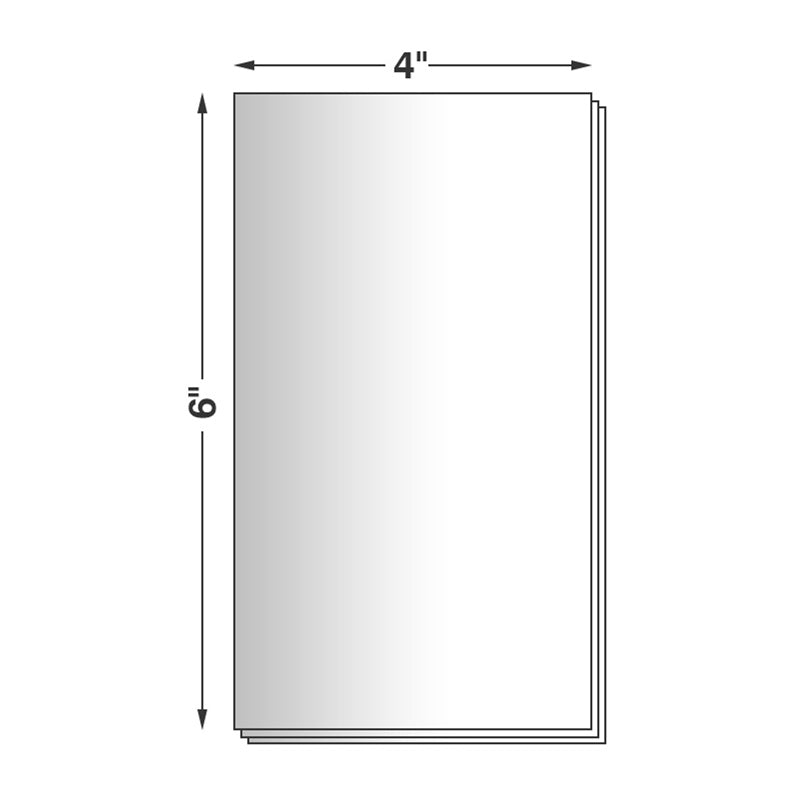 4"x 6" Fanfold Direct Thermal Labels, 2000 Labels - Pony Packaging