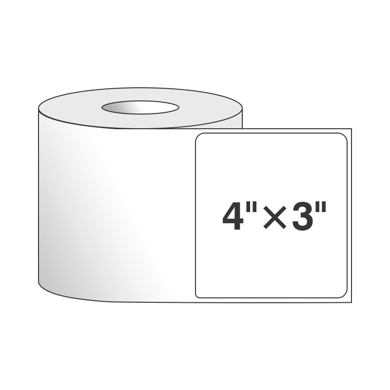 4"x 3" Thermal Roll Labels-500/Roll