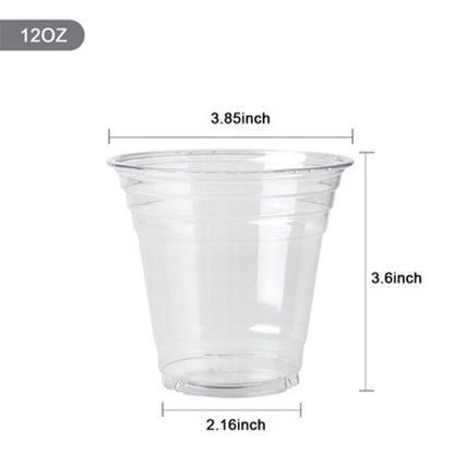 12 oz Clear Plastic Cups for Cold Drink 1000 pcs