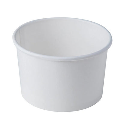 Sample 16 oz Paper White Ice Cream Container 500 pcs