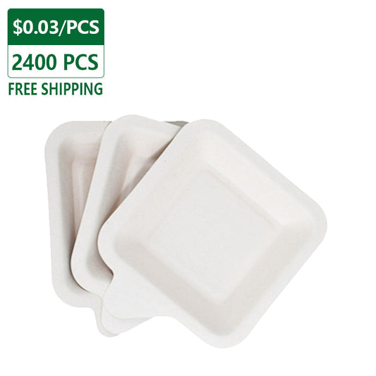 Fiber Cake Tray-White 2400PCS