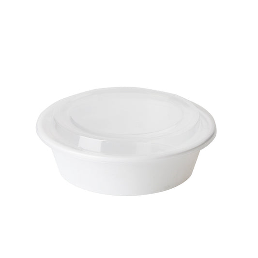 Sample 24 oz White To Go Bowls with Lids Disposable