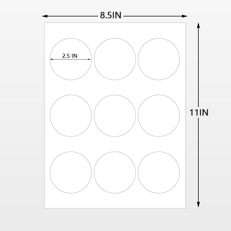Round Labels - Blank Round Labels – Pony Packaging