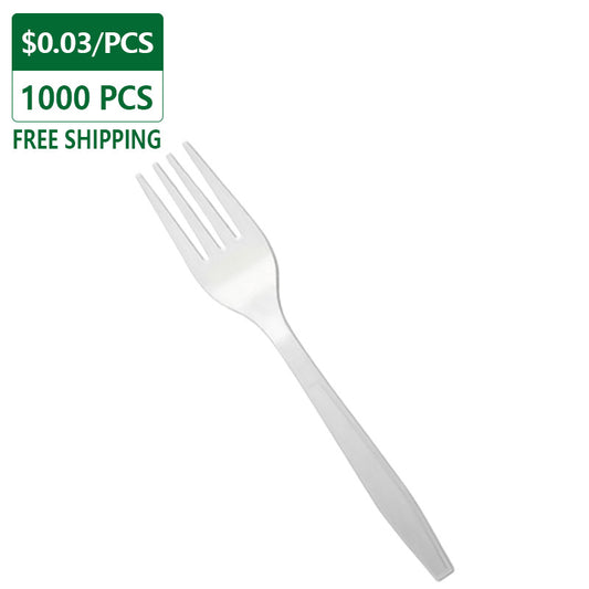 Heavy White Fork 1000 pcs