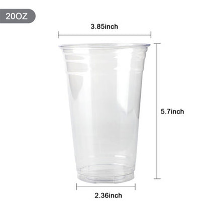 20 oz Clear Plastic Cold Cups Wholesale 1000 pcs