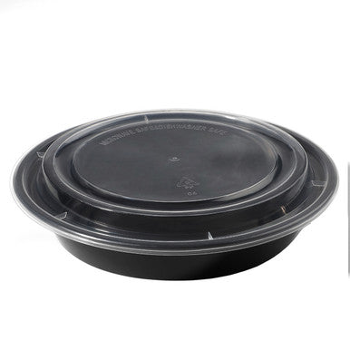 Sample 16 oz Disposable Plastic Bowls with Lids