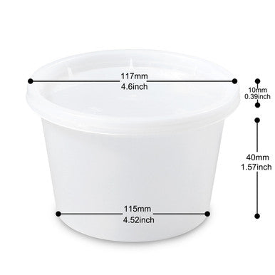 Sample 8 oz Disposable Containers for Hot Soup