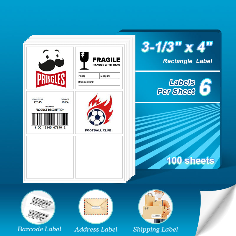 3 1 3 X 4 Blank Rectangle Labels Easy To Peel 600 Labels Pony 3-1-3-x-4-blank-rectangle-labels-easy-to-peel-600-labels-pony