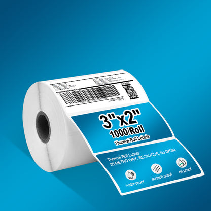 3" x 2" Thermal Roll Labels-1000 Roll