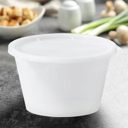 Sample 64 oz Disposable Soup Container With Lids Plastic
