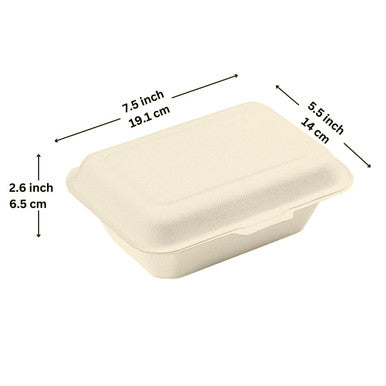 Sample 7"x5"x2.6" Clamshell Takeout Containers