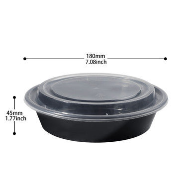 Sample 24 oz Disposable Plastic Bowls with Lids