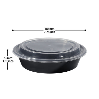 Sample 32 oz Disposable Plastic Bowls with Lids