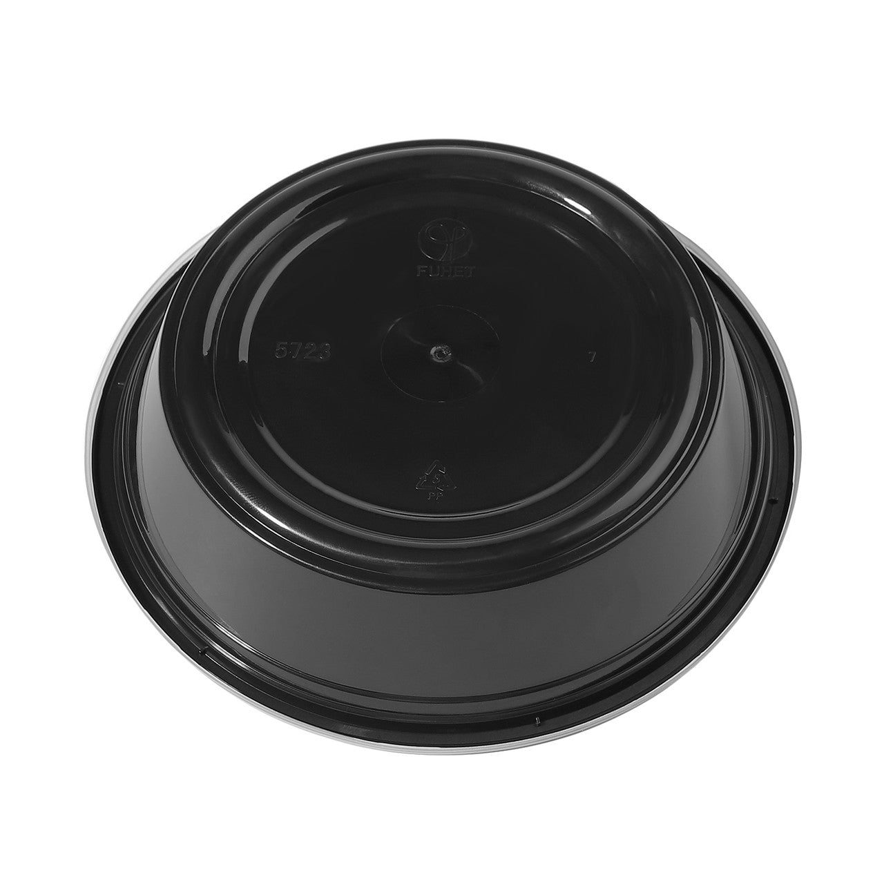 Yocup Company: TL 32 oz Black Diamond Pattern Plastic Bowl w/ Clear Lid  Combo - 1 case (150 set)