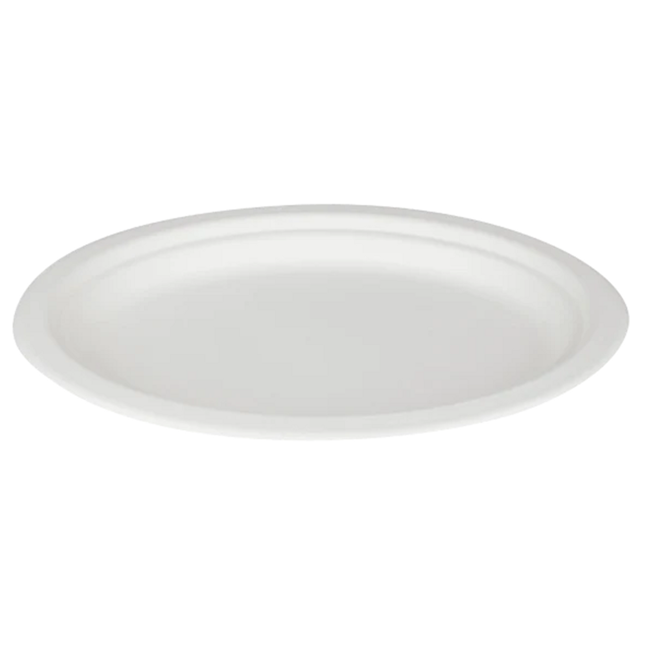 Sample 10"x8"  Biodegradable Oval Paper Plates Microwavable