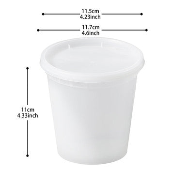 Sample 24 oz Microwavable Soup containers