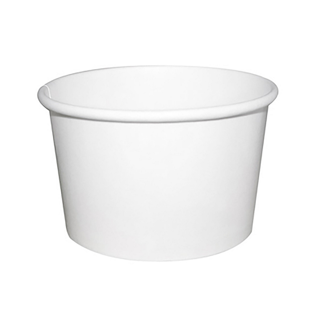 8 oz Disposable White Paper Soup Container 500pcs