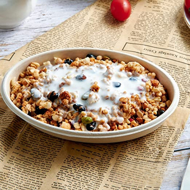 Sustainable Choices - 26 oz Compostable Burrito Bowls, 300 pcs - Pony Packaging