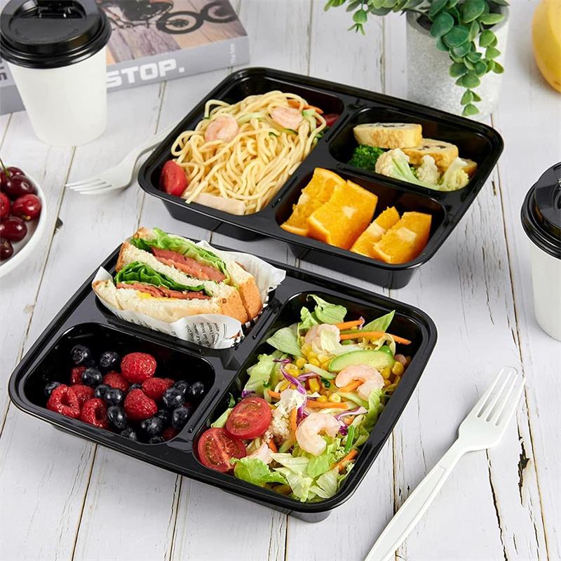 3 Compartment Rectangle Food Container 270 pcs