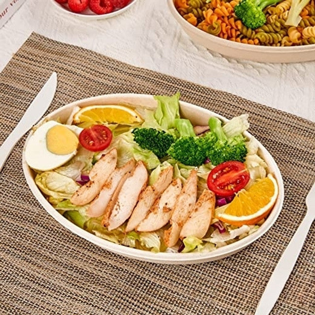 Convenient & Compostable - 26 oz Burrito Bowls - 300 pcs, Eco-Friendly - Pony Packaging