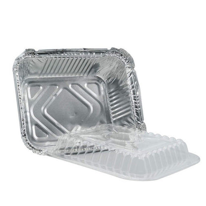 Sample Clear Plastic Lids For 1.5 lb Rectangular  Aluminum Foil Pans