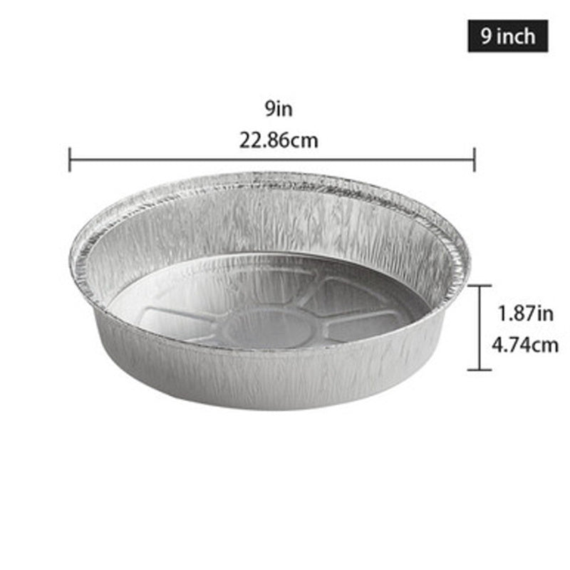 9" Heavy Duty Round Aluminum Foil Pans Disposable 500 pcs