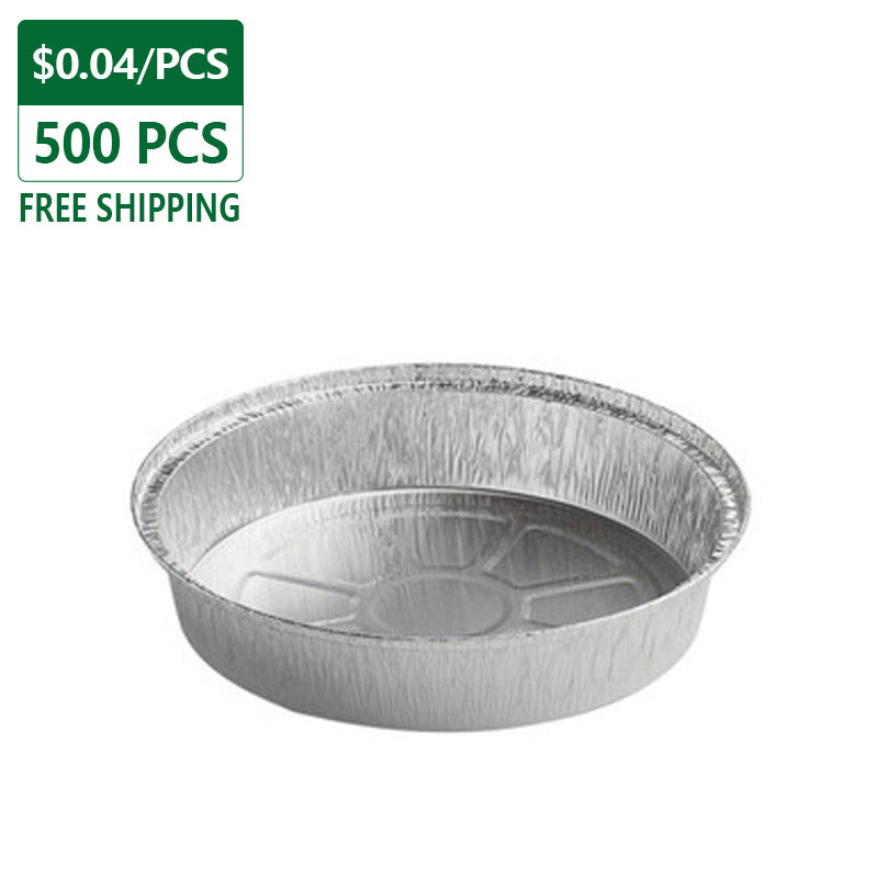 9" Heavy Duty Round Aluminum Foil Pans Disposable 500 pcs