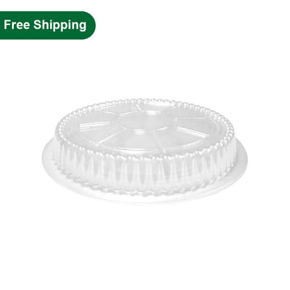Clear Plastic Lids for 9" Round Aluminum Foil Pans 500 pcs
