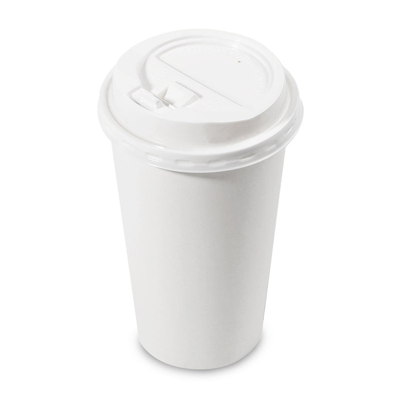 Sample 12 oz White Compostable Coffee Cups