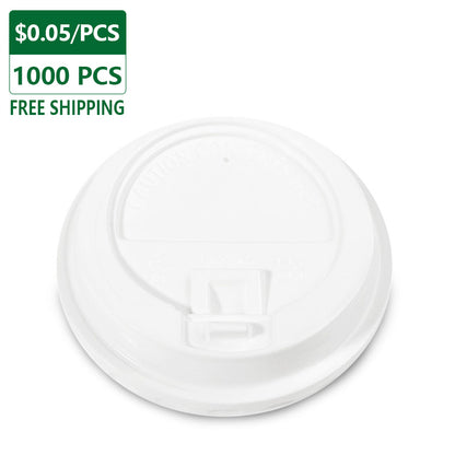 Disposable Hot Cups Plastic Lids for 10oz to 20oz 1000 pcs