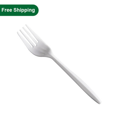 Disposable Medium Weight White Fork 700pcs