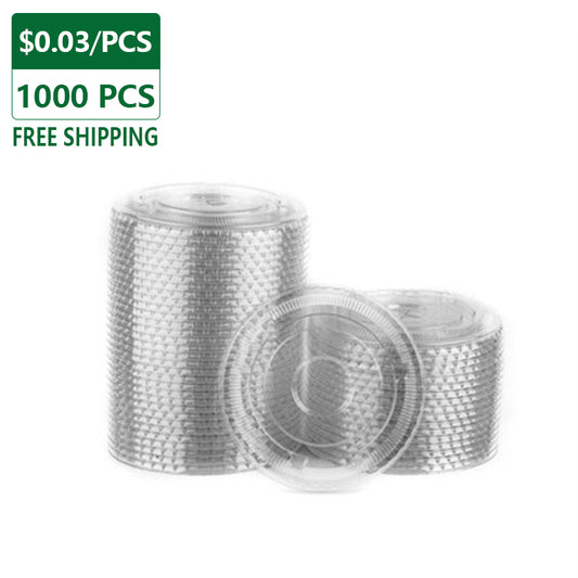 Disposable Plastic Flat Lids For Cold Cups 1000 pcs