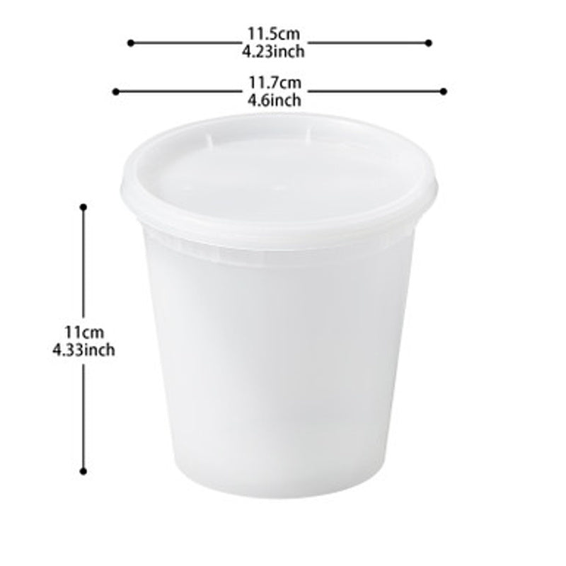 Ready in Minutes, 24 oz Soup Containers with Lids, 240 Set, Microwave Safe - Pony Packaging