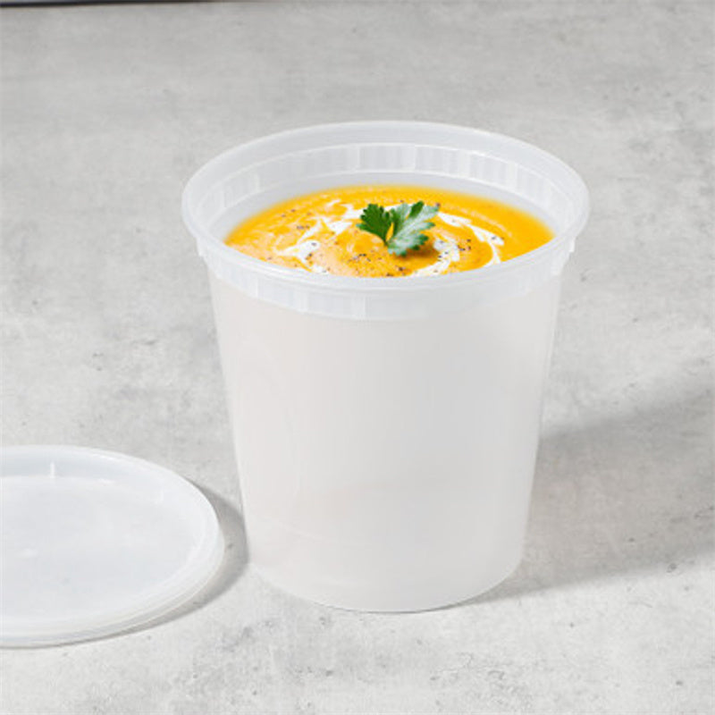 Durable 240 Set, 24 oz Microwavable Soup Containers with Lids - Pony Packaging