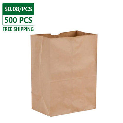 DURO 1/8 Kraft Paper Bags Wholesale 500 pcs