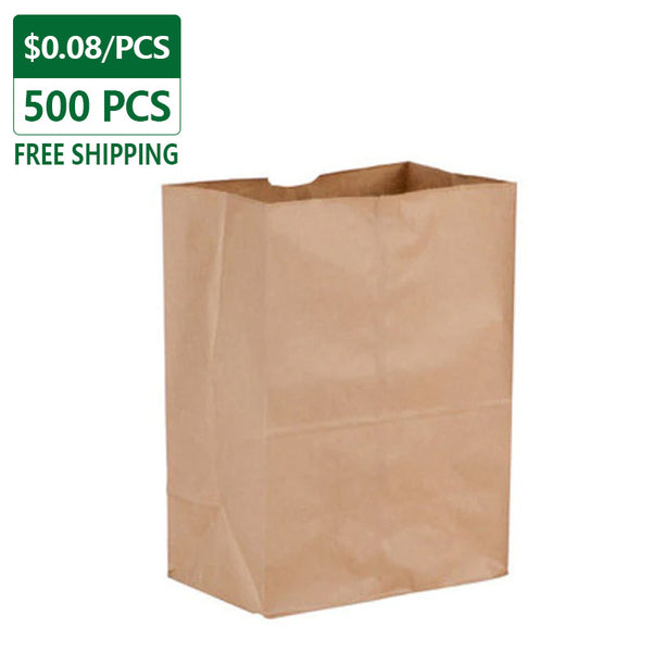 DURO 1/8 Kraft Paper Bags Wholesale 500 pcs – Pony Packaging