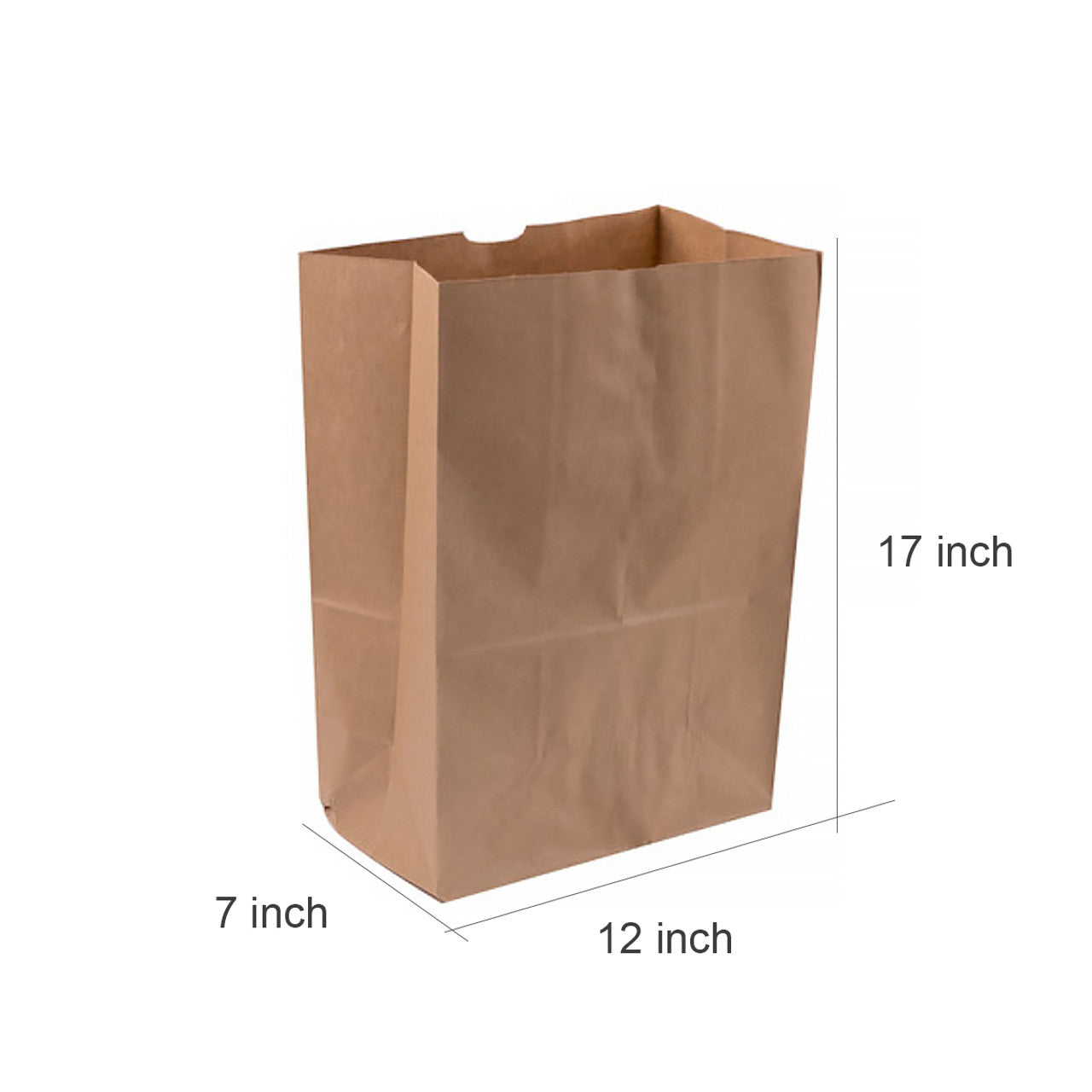 DURO 1/6 Brown Paper Bags Recycled Wholesale 500 pcs