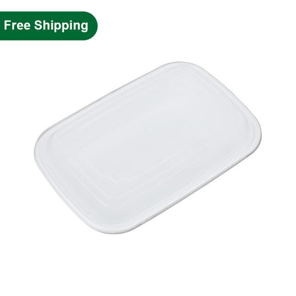 38 oz Food Containers To Go with Lids White 150 Set
