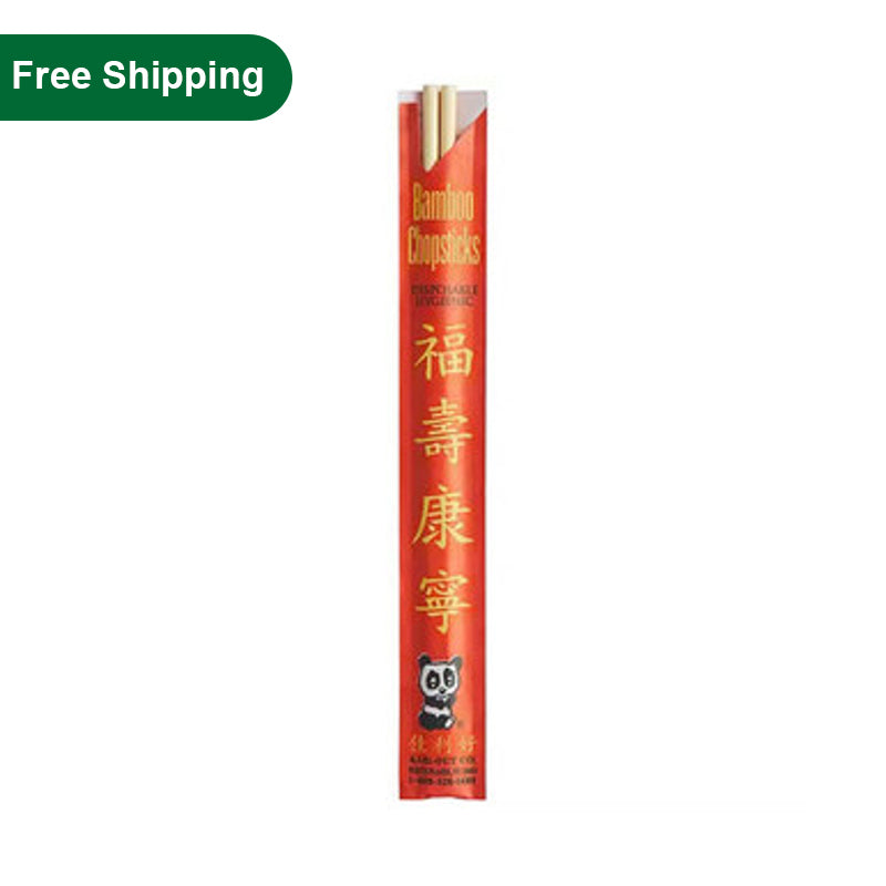 Sustainably Sourced - Disposable Bamboo Chopsticks - 10 Bags/Case - Pony Packaging