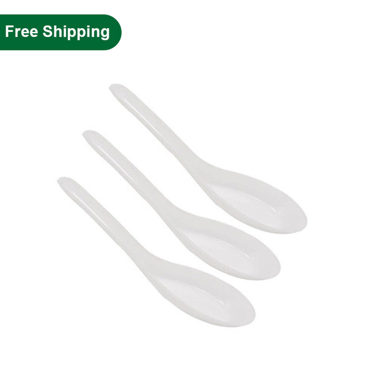 Disposable Plastic Chinese Spoons Bulk 1000 pcs