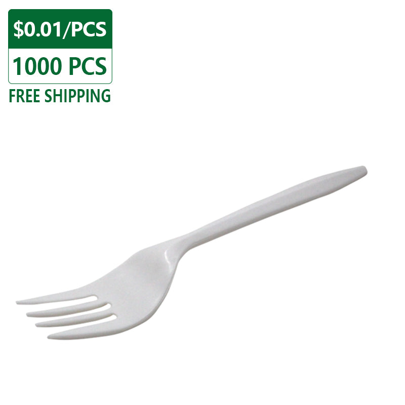 Disposable Medium  Plastic Forks 1000 pcs