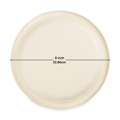 9" Microwavable Paper Plates Biodegradable 500 pcs