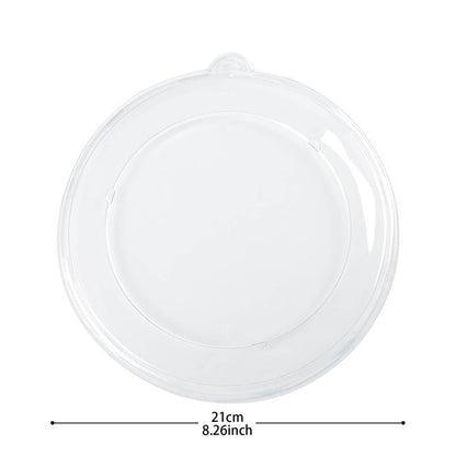 Flat Lids for 32 oz Salad & Soup Bowls (PFFRB32) Clear Plastic 500 pcs