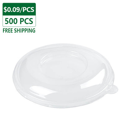 Dome Lids for 32 oz Salad Bowls (FRB32H) Clear Plastic 500 pcs