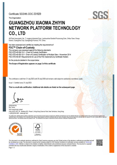 FSC-COC Certificate