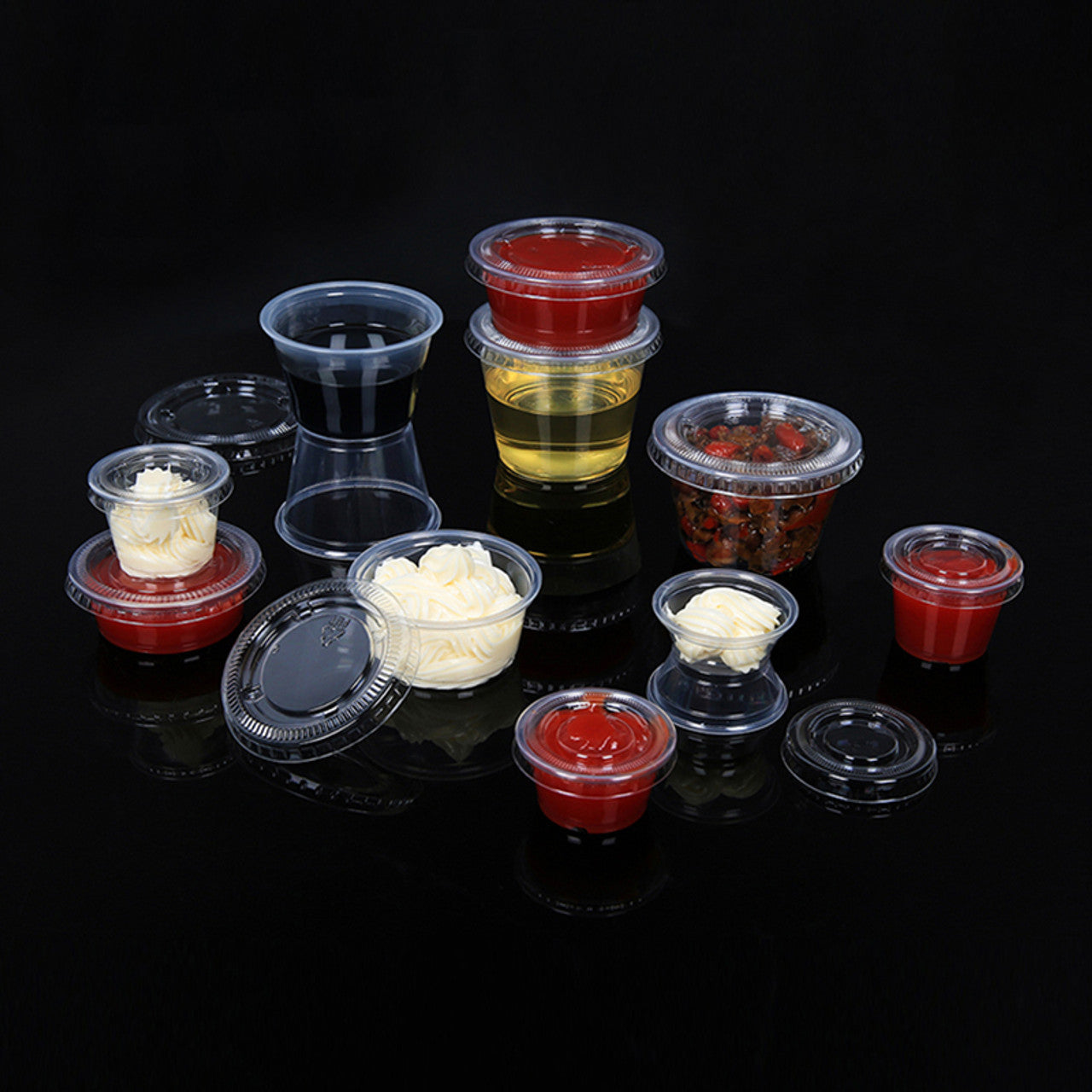 2500 Pack] 2 oz Plastic Portion Cup - Disposable Mini Plastic Cups Jello  Shots for Condiments, Sauces, Souffles, and Dressings - BPA-Free  Translucent Mini Sauce Containers, No Lids 