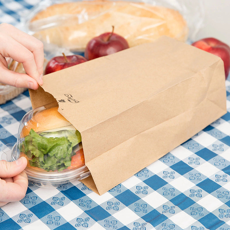 White Kraft Paper Lunch Bags 4 LB Capacity Paper Bags, Bakery Bags