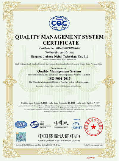 ISO9001 Certificate